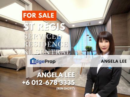 St Regis The Residences @ KL Sentral 820sf 1-Bedroom for Sale, Kuala Lumpur, KL City