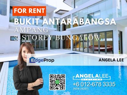 Bukit Antarabangsa Taman Kelab Ukay 3 Storey Bungalow with Pool for Rent, Selangor, Ulu Kelang