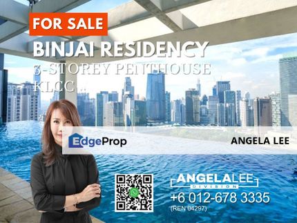 KLCC Binjai Residency 3-Storey Penthouse with Pool for Sale, Kuala Lumpur, KLCC