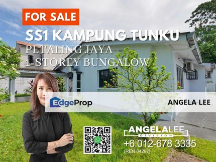 Seksyen 1, Kampung Tunku Single Storey Bungalow for Sale, Selangor, Petaling Jaya