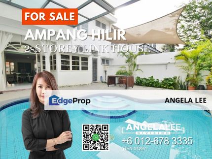 Ampang Hilir 2-Storey Link House for Sale, Kuala Lumpur, Ampang Hilir