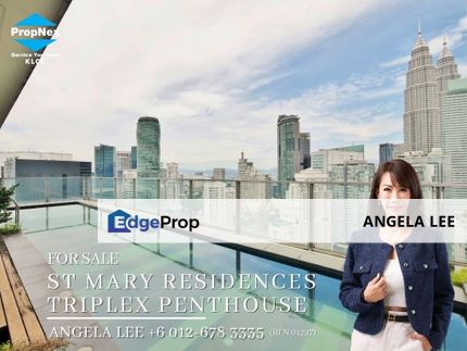 KLCC St Mary Residences Triplex Penthouse KLCC & KL Towers Views, Kuala Lumpur, KL City