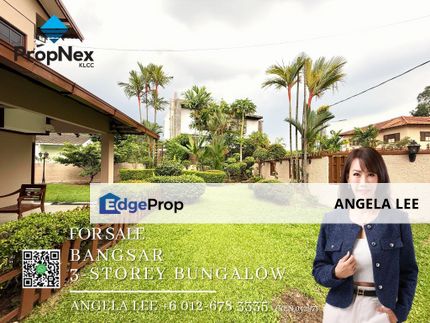 Bangsar Gated Guarded 3-Storey Bungalow with Big Garden, Kuala Lumpur, Bangsar