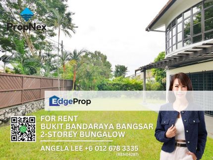 Bangsar Bukit Bandaraya Spacious 2-Storey Bungalow for Rent, Kuala Lumpur, Bangsar