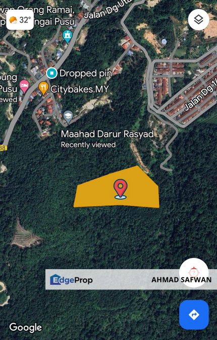 Tanah 6 ekar Sungai Pusu GOMBAK, Selangor, Gombak