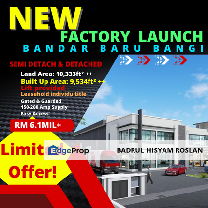 New Launch Factory Near Highway Bandar Baru Bangi, Selangor, Bangi