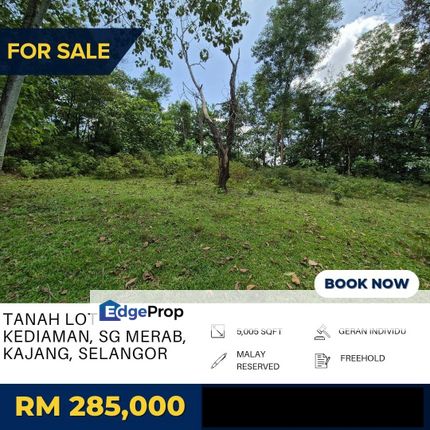 FREEHOLD 5005ft Bungalow Land Sungai Merab Bangi, Selangor, Bangi