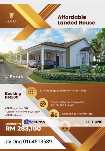 Single Storey in Simpang, Taiping, Perak, Perak, 