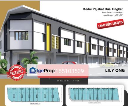 New Project Double Storey Shop office in Bagan Serai, Perak, Bagan Serai