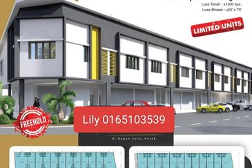 New Project Double Storey Shop office in Bagan Serai