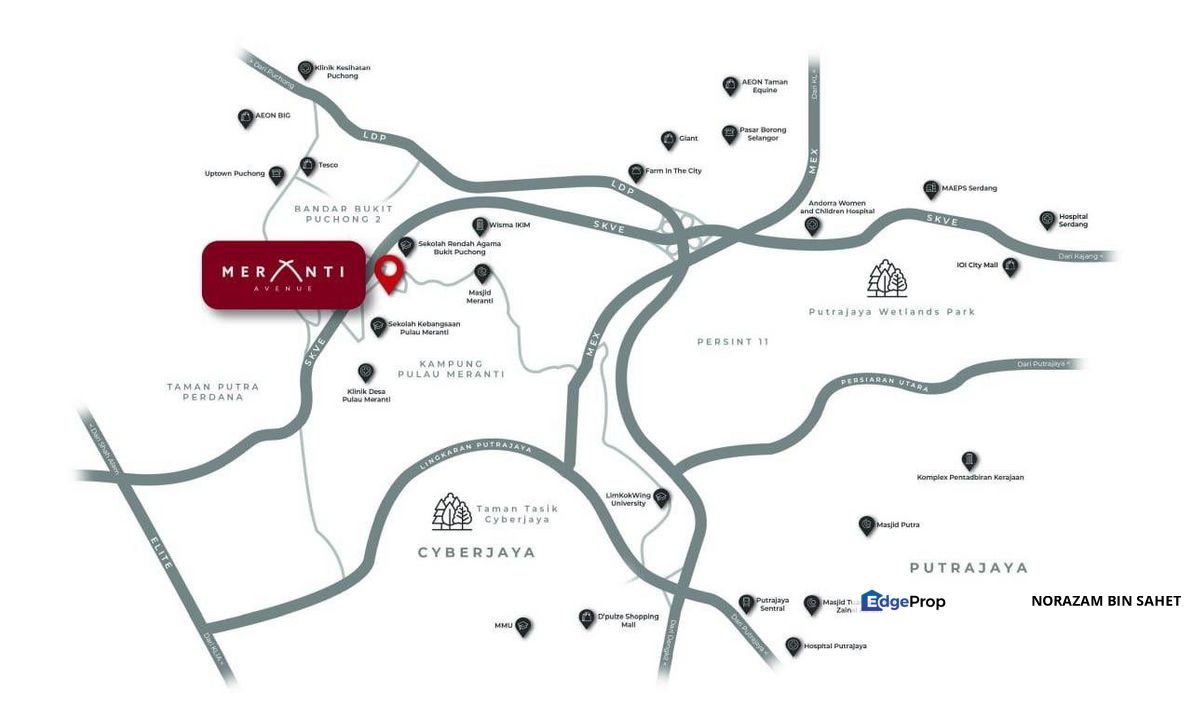 FORSALE FREEHOLD STRATA SHOP LOT MERANTI AVENUE PULAU MERANTI MERANTI RESIDENSI PUCHONG, Selangor, Puchong