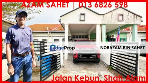 JALAN KEBUN SEKSYEN 30 SHAH ALAM SELANGOR TERES 1 TINGKAT UNTUK DIJUAL, Selangor, Shah Alam