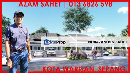 TAMAN WARISAN HIJAUAN KOTA WARISAN SEPANG SELANGOR SINGLE STOREY TERRACE FOR SALE, Selangor, Sepang