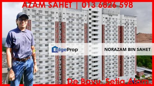 DE BAYU SETIA ALAM SEKSYEN U13 SHAH ALAM SELANGOR FREEHOLD RSKU APARTMENT FOR SALE, Selangor, Setia Alam/Alam Nusantara