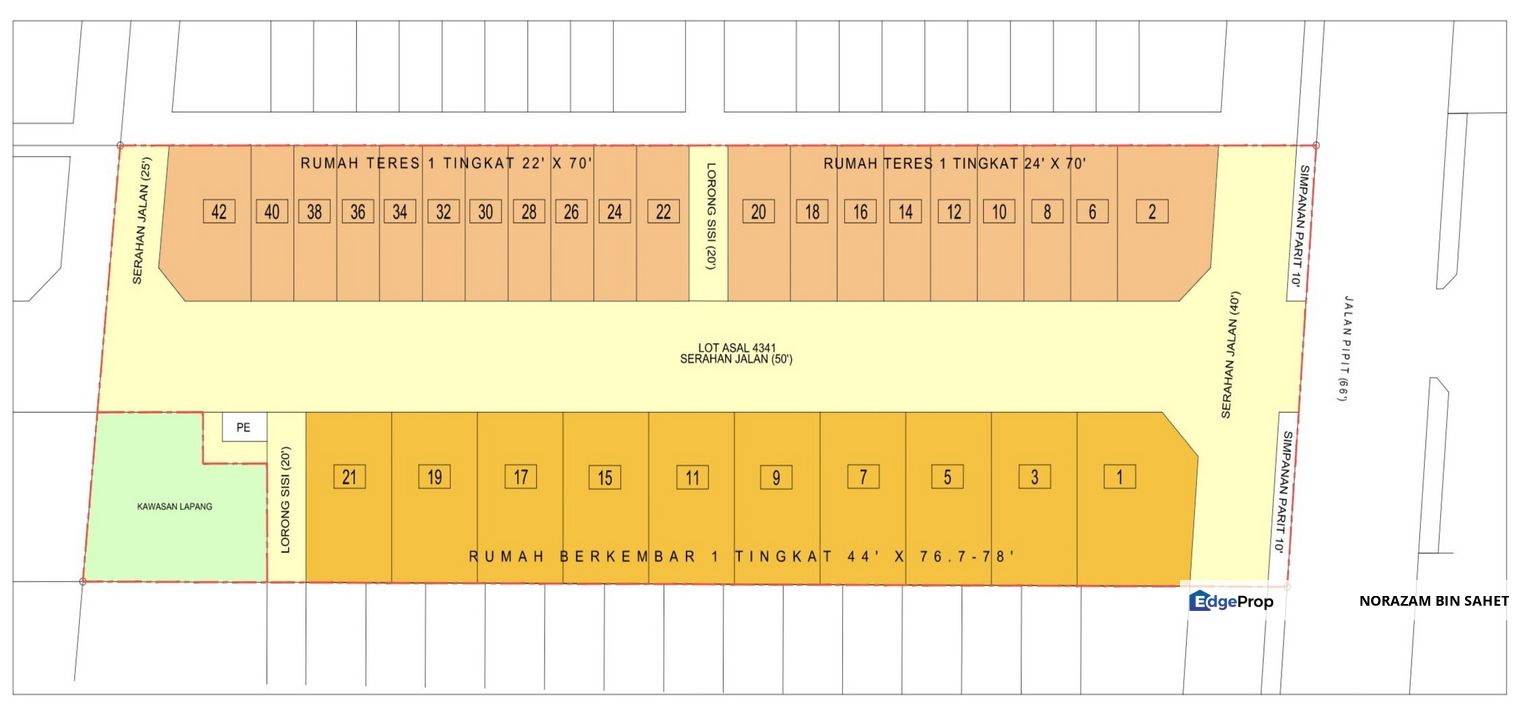 Jalan Pipit Teluk Panglima Garang Selangor Semi D Setingkat Saiz Besar Untuk Di Jual, Selangor, Telok Panglima Garang