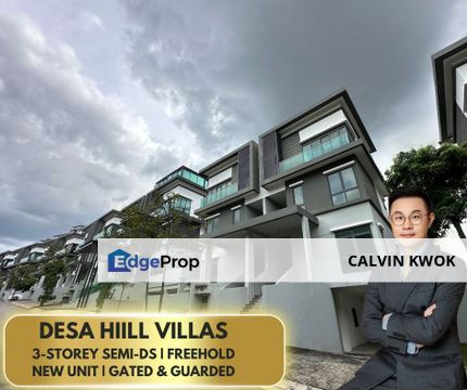 Desa Hill Villas. 3-Storey Semi-Ds, with Private Lift. New Unit, Kuala Lumpur, Desa Petaling