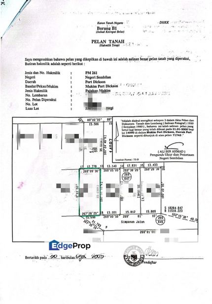 Lukut Resindential Land For sale , Negeri Sembilan, Port Dickson