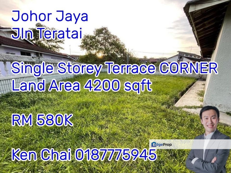 single storey terrace corner@johor jaya for Sale @RM580,000 By KEN CHAI ...