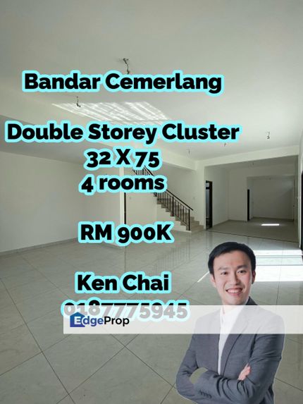 double storey cluster@ bndr cemerlang, Johor, Ulu Tiram
