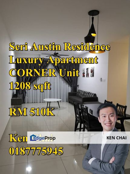 Seri Austin Residence Luxury Apartment 3 car parks, Johor, Johor Bahru