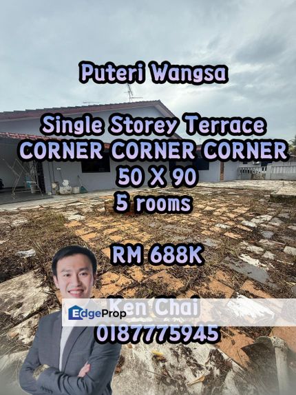 single storey terrace@ tmn puteri wangsa, Johor, Ulu Tiram