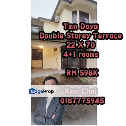 double storey terrace@ jln pinang, Johor, Johor Bahru