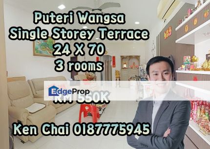 single storey terrace@ puteri wangsa, Johor, Ulu Tiram