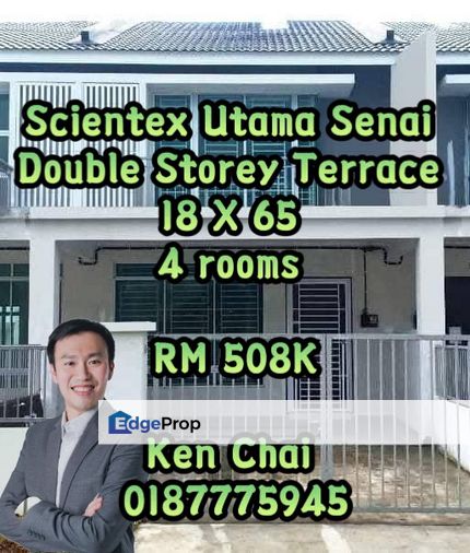double storey house@ tmn scientex utama, Johor, Senai