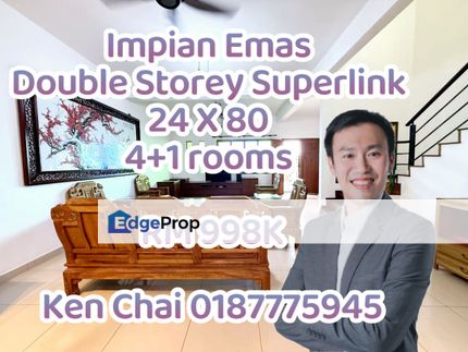 double storey superlink@ bukit impian emas, Johor, Skudai