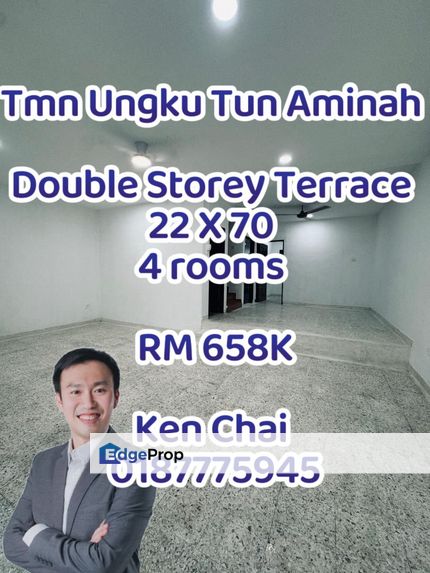 double storey terrace@ tmn ungku tun aminah, Johor, Skudai
