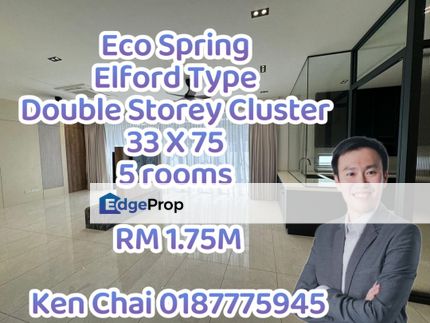 double storey cluster@ Eco spring, Johor, Johor Bahru