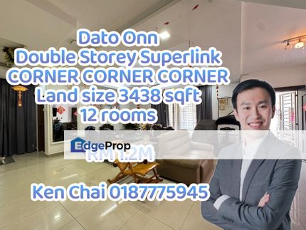 double storey superlink@ bandar dato onn, Johor, Johor Bahru