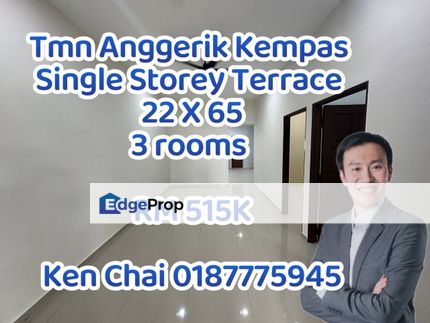 single storey terrace@ tmn anggerik kempas, Johor, Johor Bahru