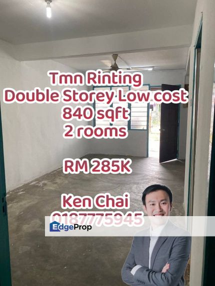 double storey low cost@ tmn rinting, Johor, Masai