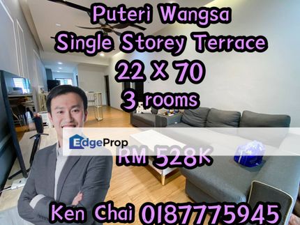 single storey terrace@ tmn puteri wangsa, Johor, Ulu Tiram