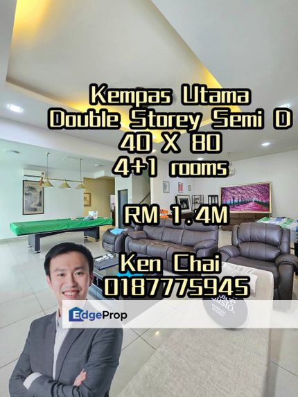 double storey semid@ tmn kempas utama, Johor, Johor Bahru
