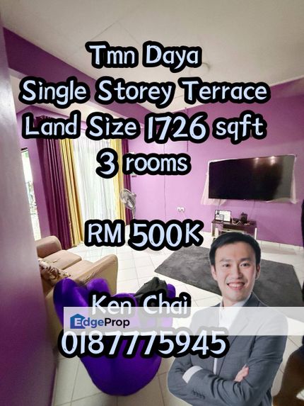 single storey terrace@ tmn daya, Johor, Johor Bahru