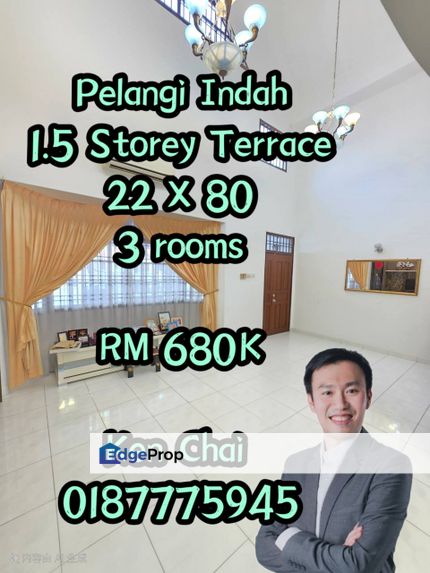 1.5 storey terrace@ tmn pelangi indah, Johor, Ulu Tiram