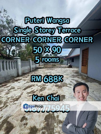 single storey terrace@ puteri wangsa, Johor, Ulu Tiram