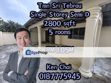 single storey semid@ tmn sri tebrau, Johor, Johor Bahru