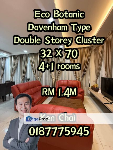 Double storey cluster@ eco botanic, Johor, Nusajaya