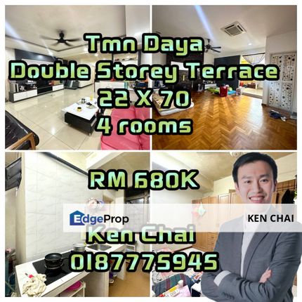 double storey terrace@ tmn daya, Johor, Johor Bahru