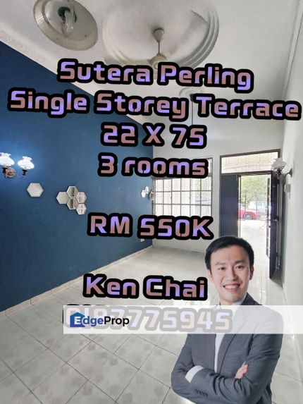 single storey terrace@ tmn sutera perling, Johor, Johor Bahru
