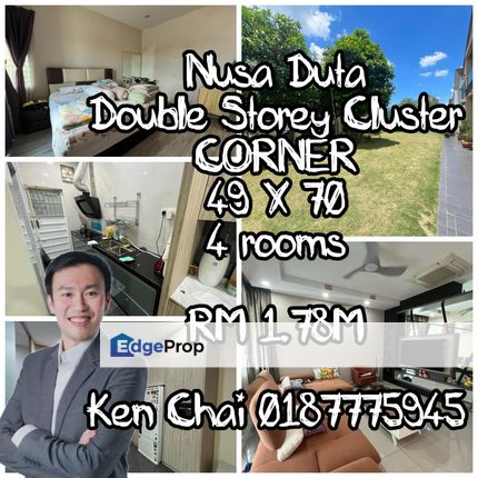 double storey cluster@ tmn nusa duta 2, Johor, Johor Bahru