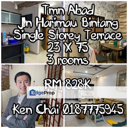 single storey terrace@ taman abad, Johor, Johor Bahru