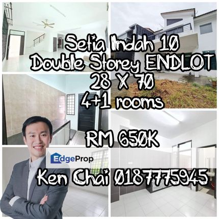 double storey terrace endlot@ setia indah 10, Johor, Johor Bahru