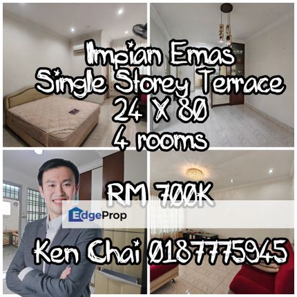 single storey terrace@ impian emas, Johor, Skudai