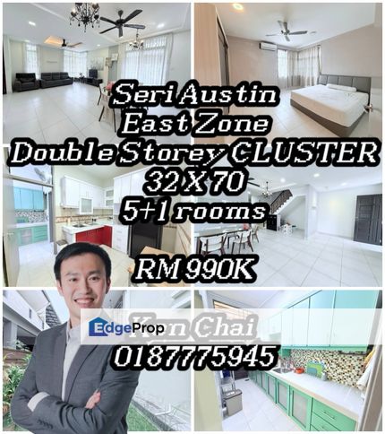 Double storey cluster@ seri austin, Johor, Johor Bahru