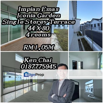 single storey terrace@ tmn impian emas, Johor, Skudai