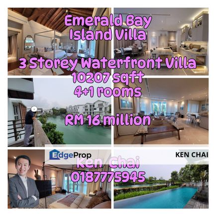 3-Storey Waterfront Villa (Emerald Bay Island Villa) , Johor, Johor Bahru